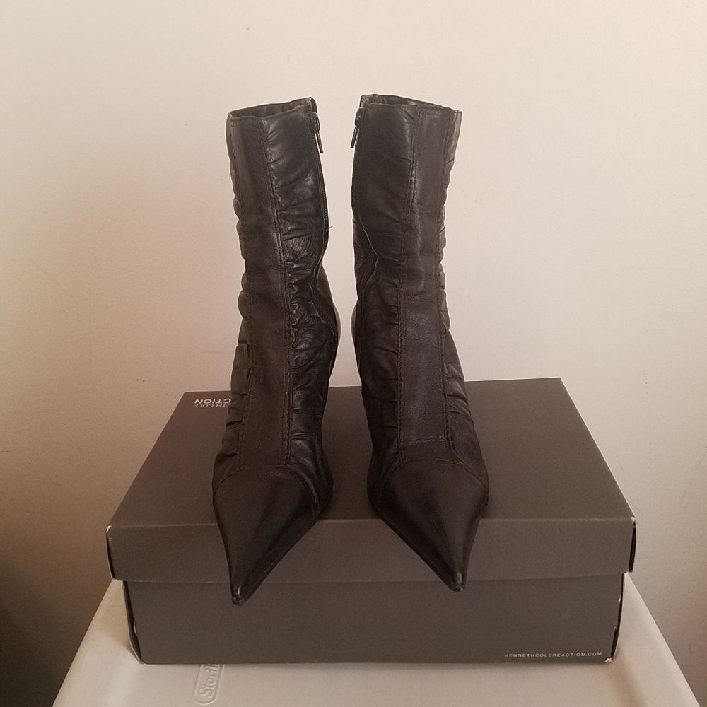 Black Mid Calf Boots